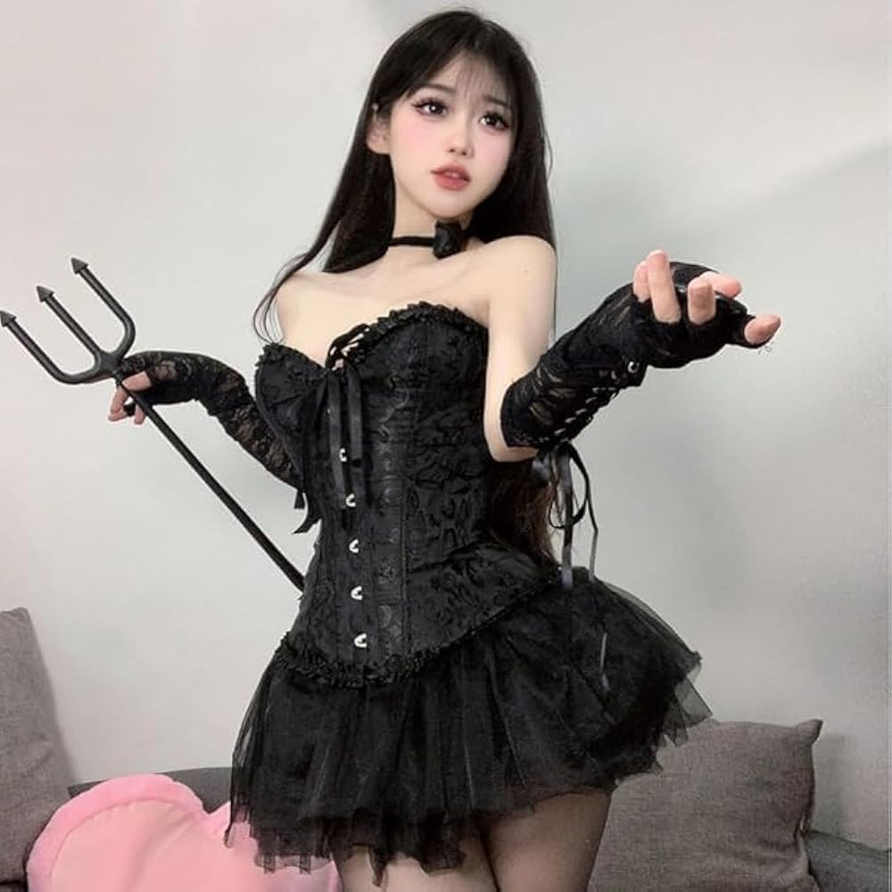 Amazon | [KUNIIS] ハロウィン コスプレ 悪魔 天使 デビル